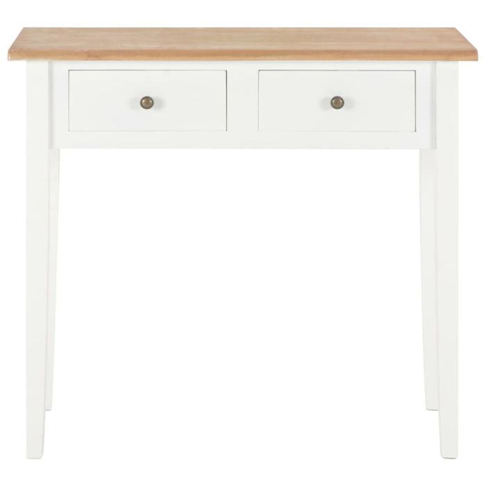 Dressing Console Table White 79x30x74 Cm Wood Xnbbpt