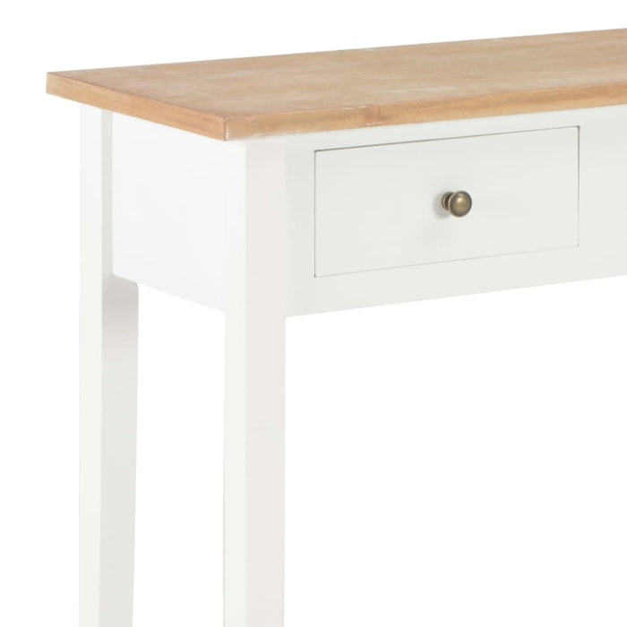 Dressing Console Table White 79x30x74 Cm Wood Xnbbpt