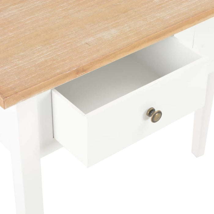 Dressing Console Table White 79x30x74 Cm Wood Xnbbpt