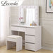 Dressing Table Stool Set Led Makeup Mirror Jewellery