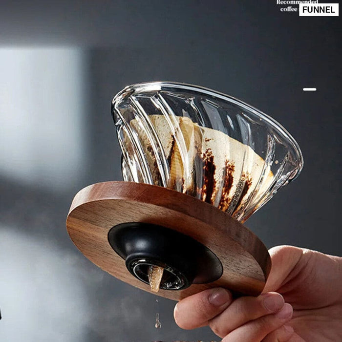 Drip Coffee Pot with Gooseneck Spout and Lid