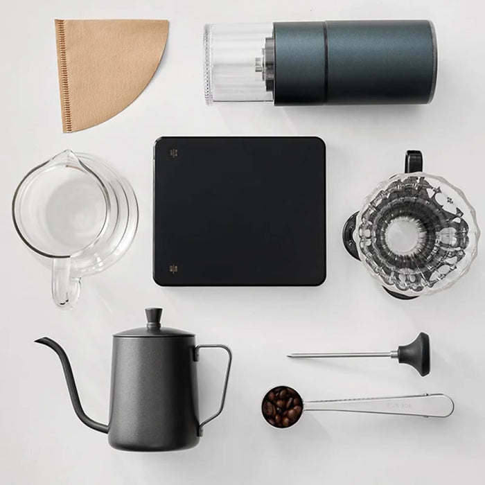 Drip Coffee Pot with Gooseneck Spout and Lid