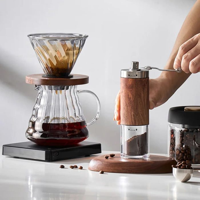 Drip Coffee Pot with Gooseneck Spout and Lid