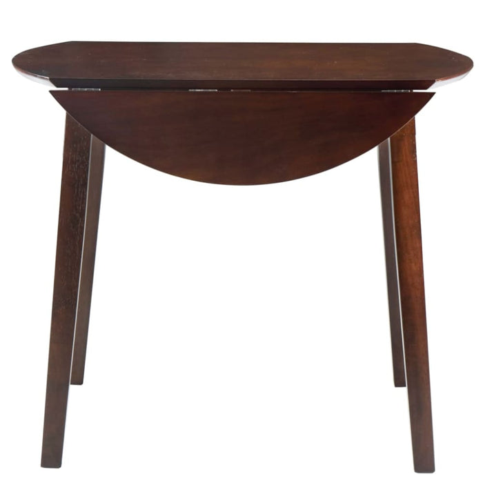 Drop-leaf Dining Table Round Mdf Brown Xaptli