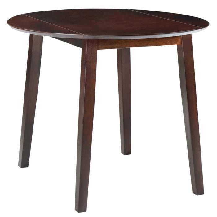 Drop-leaf Dining Table Round Mdf Brown Xaptli