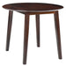 Drop-leaf Dining Table Round Mdf Brown Xaptli