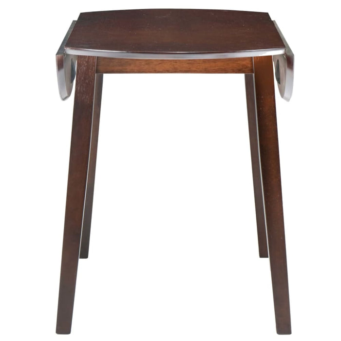 Drop-leaf Dining Table Round Mdf Brown Xaptli