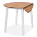Drop-leaf Dining Table Round Mdf White Xaptib