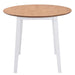 Drop-leaf Dining Table Round Mdf White Xaptib