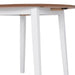 Drop-leaf Dining Table Round Mdf White Xaptib