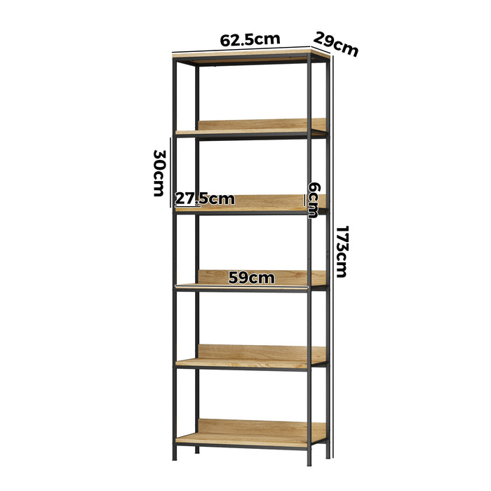 Display Shelf 5 Tier Bookshelf Storage Shelves Stand Rack Bookcase