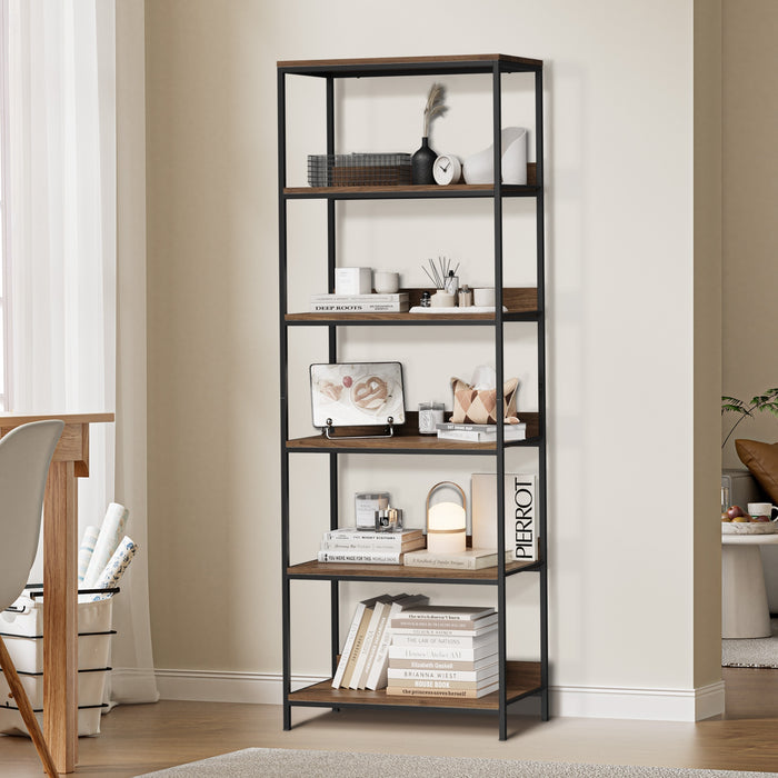 Display Shelf 5 Tier Bookshelf Storage Shelves Bookcase