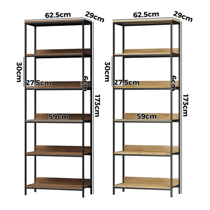 Display Shelf 5 Tier Bookshelf Storage Shelves Bookcase