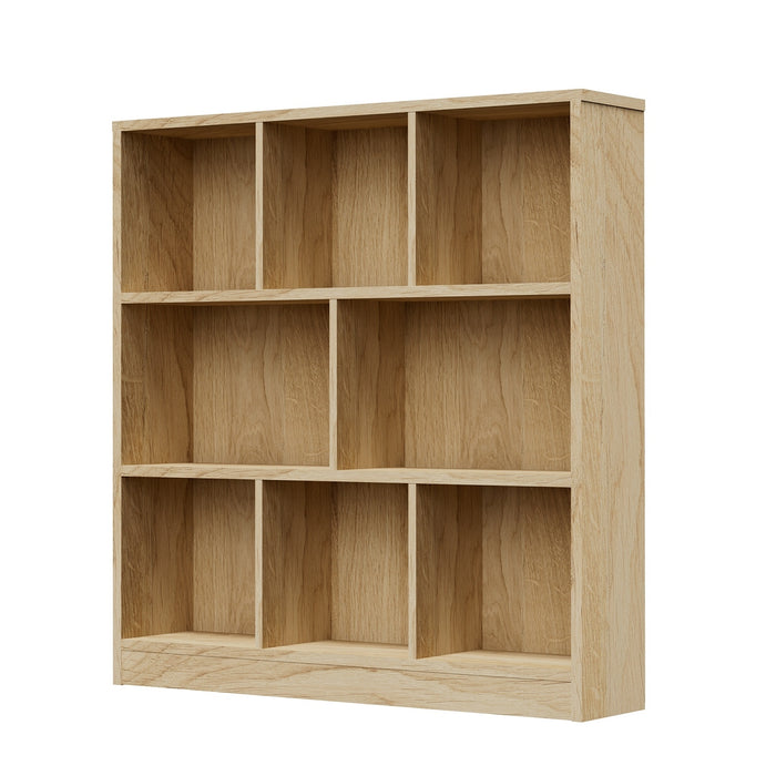 Bookshelf Display Shelves Unit Bookcase Book Cube Storage Stand Rack Natural