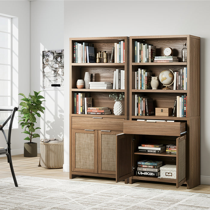 Display Shelf Bookshelf Bookcase Adjustable Storage Cabinet 5 Tier