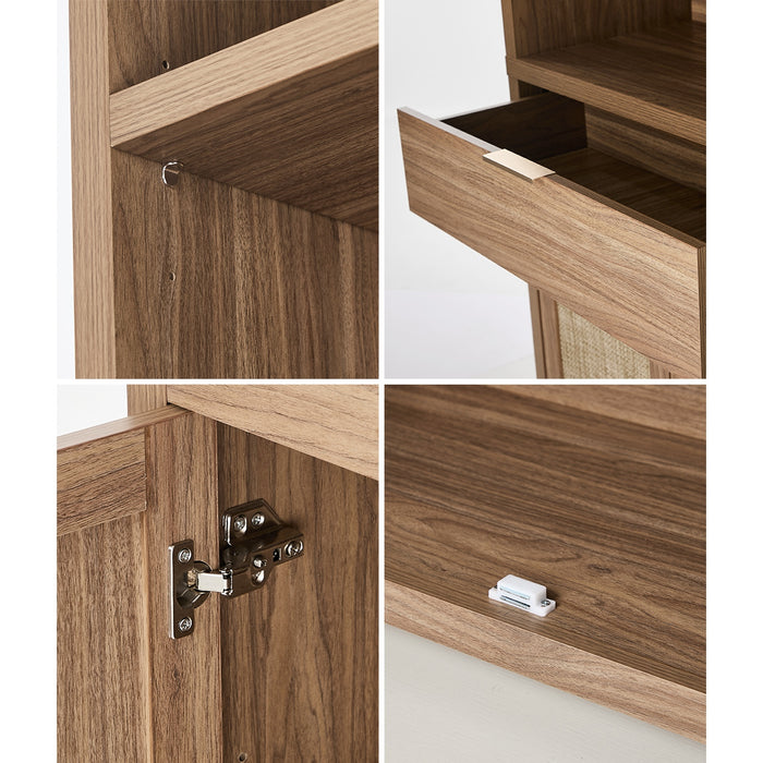 Display Shelf Bookshelf Bookcase Adjustable Storage Cabinet 5 Tier