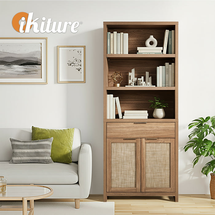 Display Shelf Bookshelf Bookcase Adjustable Storage Cabinet 5 Tier