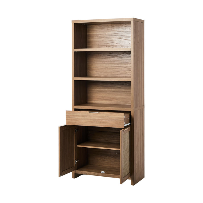 Display Shelf Bookshelf Bookcase Adjustable Storage Cabinet 5 Tier