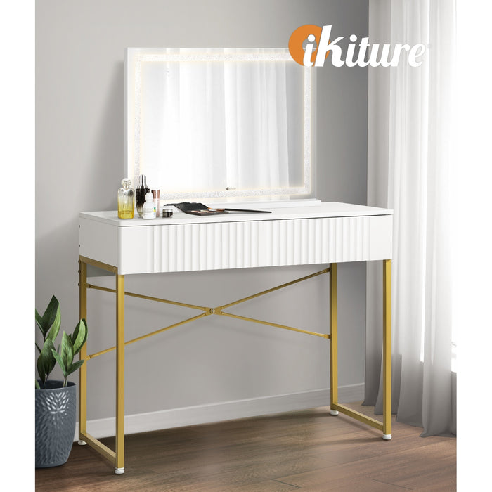 Dressing Table Bluetooth Makeup Mirror 80X62Cm Crystal Vanity Mirrors