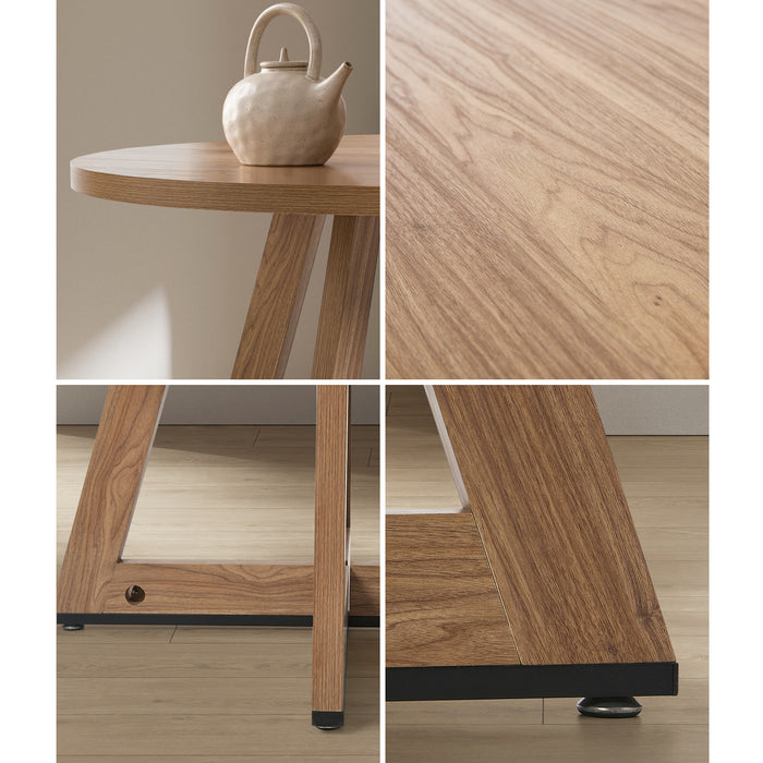 120Cm Round Dining Table Wooden Kitchen Furniture