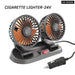 Dual Head Usb 2 Speeds Adjustable Auto Cooler Air Fan