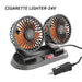 Dual Head Usb 2 Speeds Adjustable Auto Cooler Air Fan