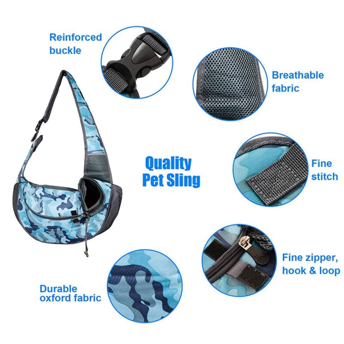 Durable Breathable Mesh Adjustable Padded Strap Pet Sling