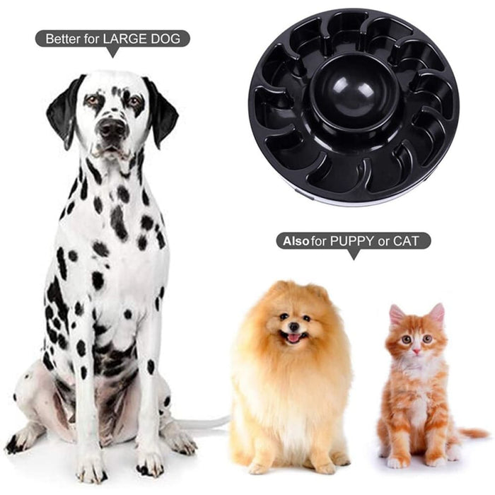 Durable Eco-friendly Slow Feeding Pet Bowl for Small Medium