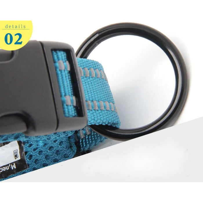 Durable & Heavy Duty Adjustable Mesh Padded Dog Collar