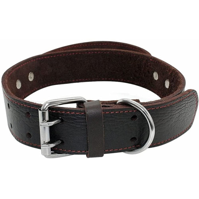 Durable Heavy Duty Leather Control Collar for Medium Large