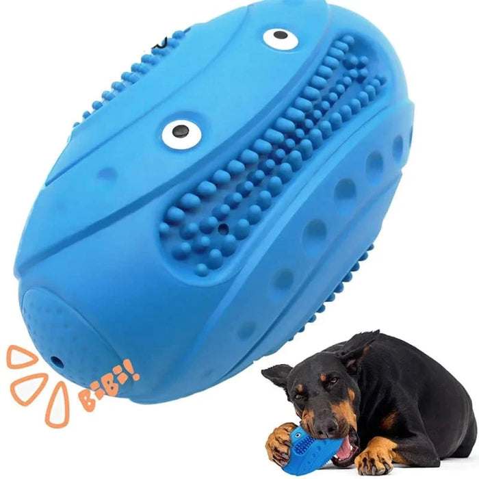 Durable Rubber Dog Chew Toy Non Toxic Squeaky Pet