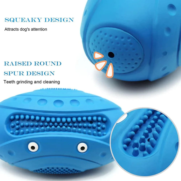 Durable Rubber Dog Chew Toy Non Toxic Squeaky Pet