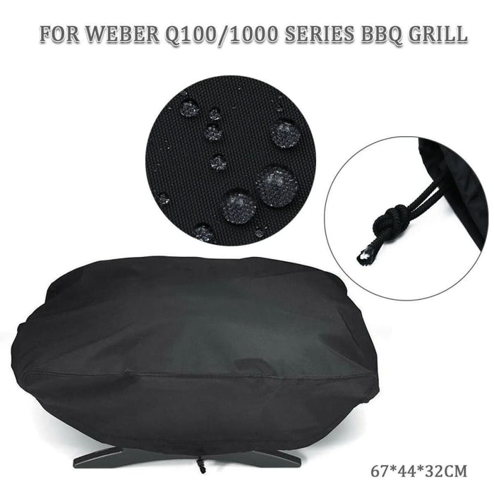 Dustproof Bbq Grill Protector 210d Coating Rainproof Sun