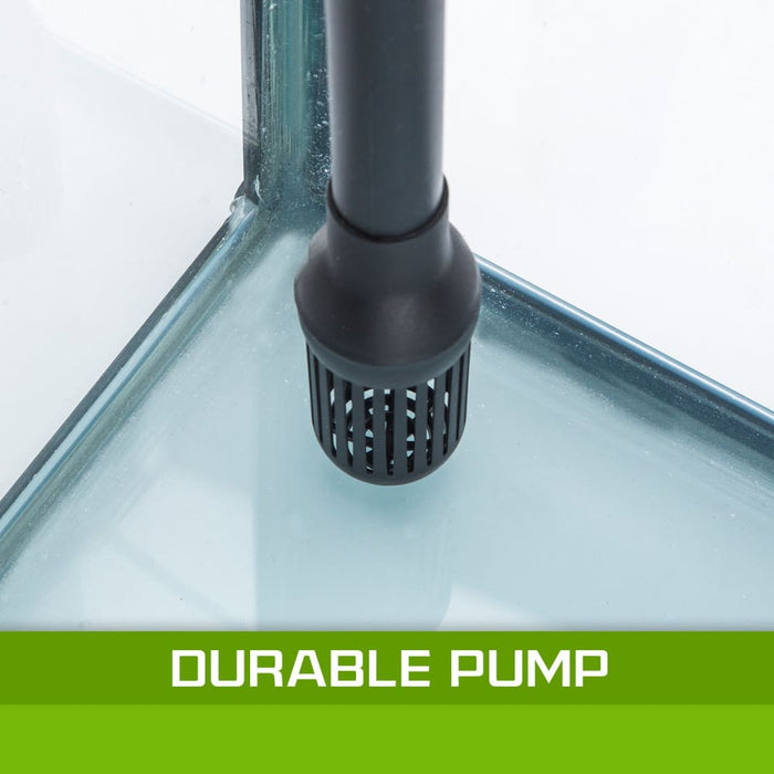 Dynamic Power Aquarium Fish Tank 52l Curved Glass Rgb Led