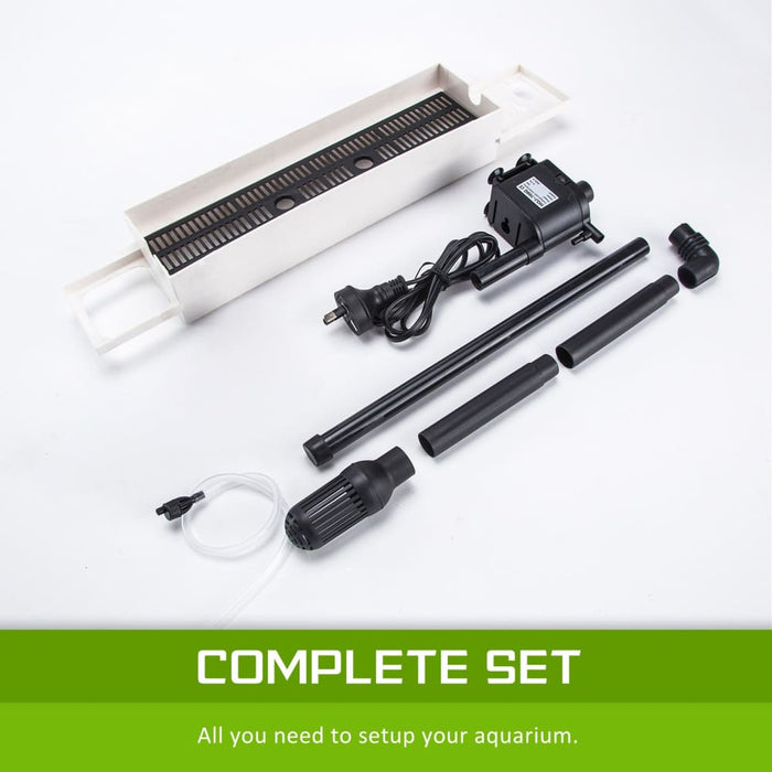 Dynamic Power Aquarium Fish Tank 52l Curved Glass Rgb Led