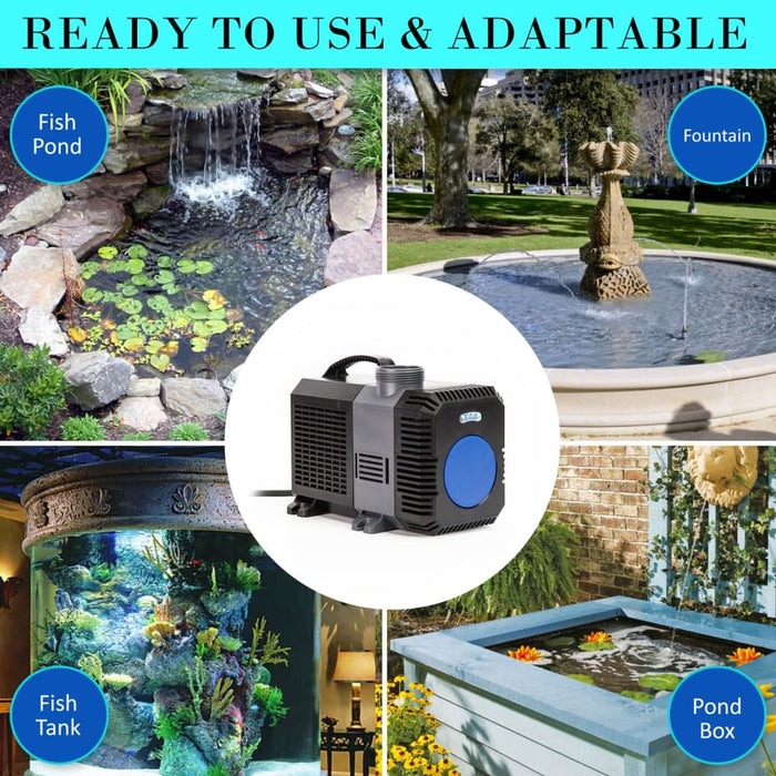 Dynamic Power Aquarium Submersible Pond Water Pump 10000l h