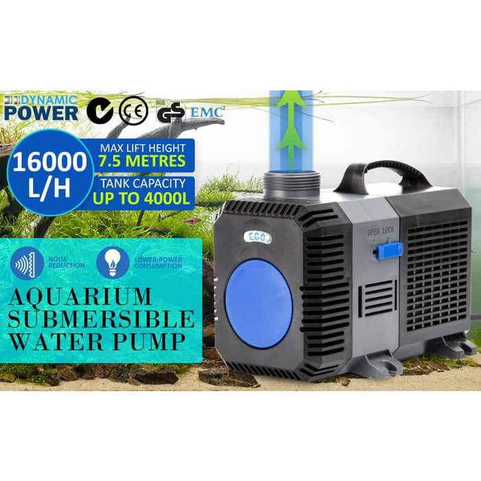 Dynamic Power Aquarium Submersible Pond Water Pump 16000l h