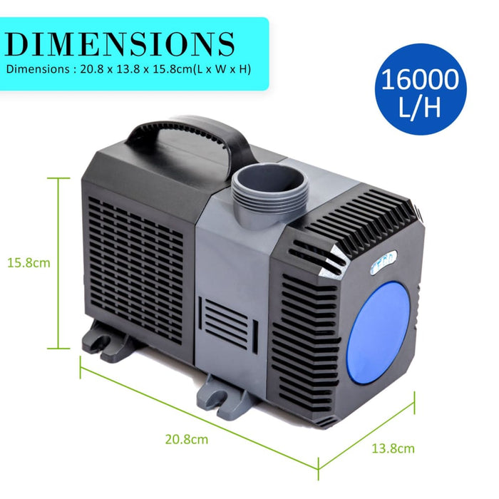 Dynamic Power Aquarium Submersible Pond Water Pump 16000l h
