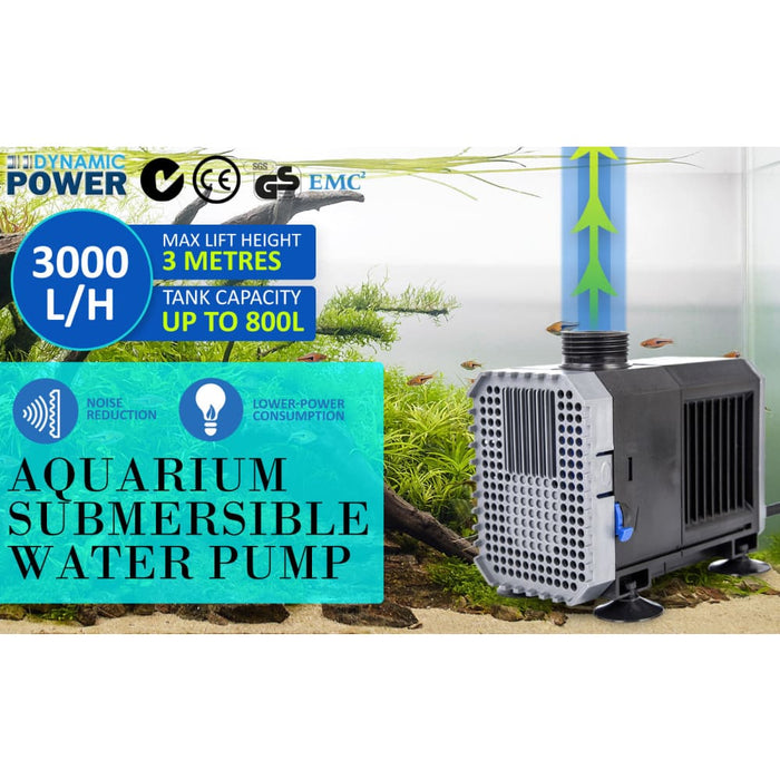 Dynamic Power Aquarium Submersible Water Pump 3000l/h 55w