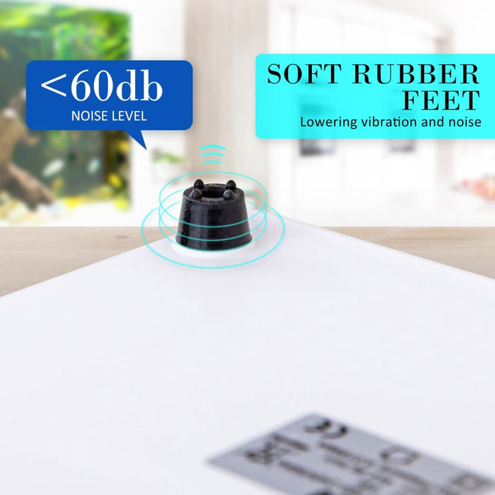 Dynamic Power White Aquarium Air Pump Oxygen Hydroponic 4