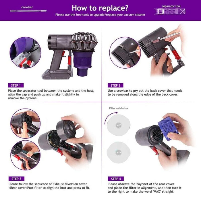 For Dyson V6 Dc59/58/63/74 Vacuum Cleaner Accessories Motor