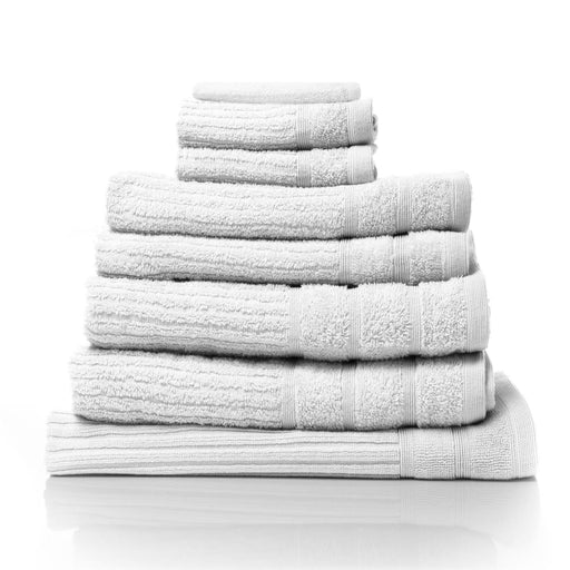 Eden Egyptian Cotton 600gsm 8 Piece Luxury Bath Towels Set