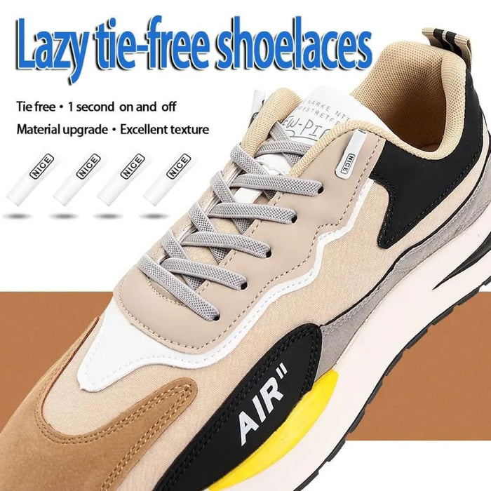 No Tie Elastic Sneakers Flat Shoe Laces for Kids & Adults