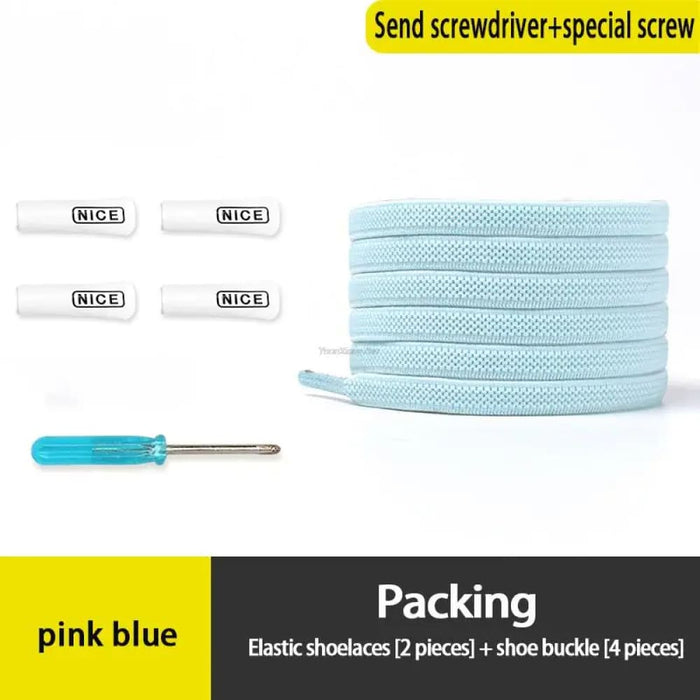 No Tie Elastic Sneakers Flat Shoe Laces for Kids & Adults