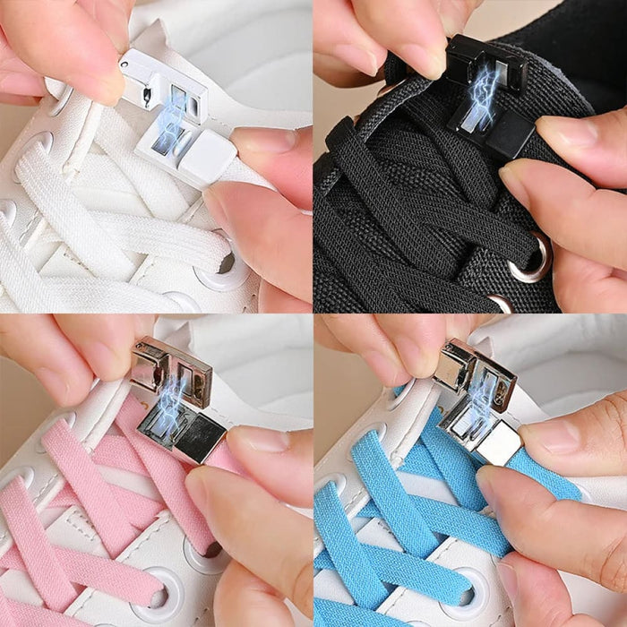 Elastic no Tie Shoe Laces with Magnetic Buckle