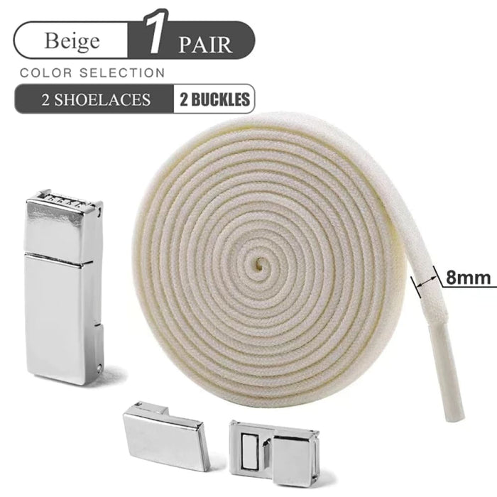 Elastic no Tie Shoe Laces with Magnetic Buckle