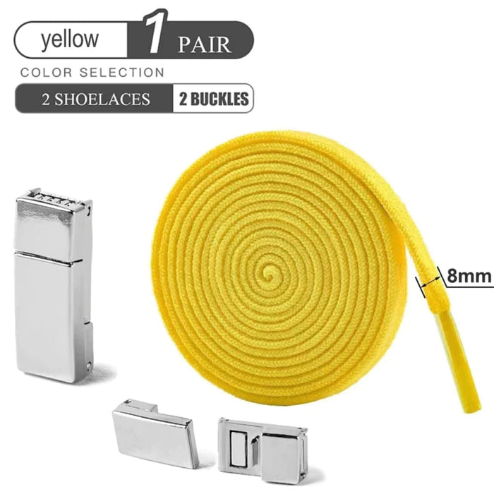 Elastic no Tie Shoe Laces with Magnetic Buckle