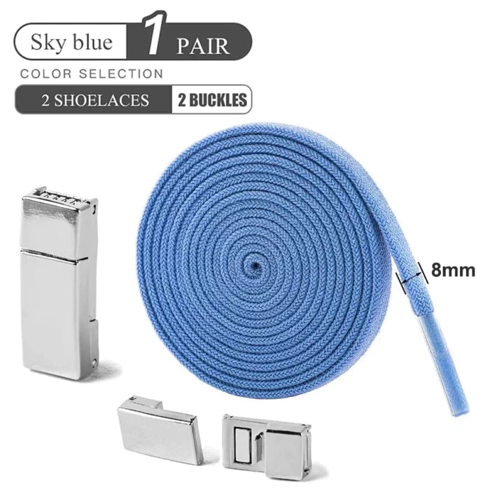 Elastic no Tie Shoe Laces with Magnetic Buckle