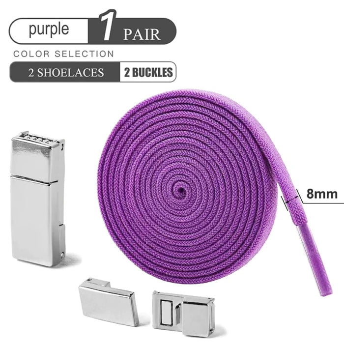 Elastic no Tie Shoe Laces with Magnetic Buckle