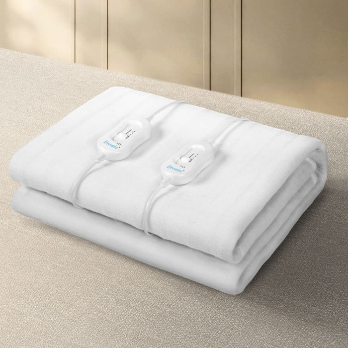 Electric Blanket Heated Fully Fitted Pad Washable Winter